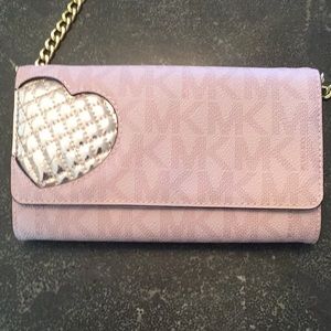 GUC Michael Kors Cross body pink and gold